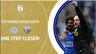 ONE STEP CLOSER  Leicester City v West Brom extended highlights [upl. by Myra]