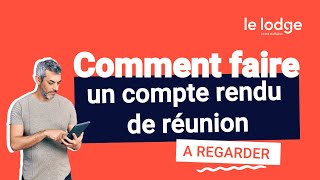 COMMENT FAIRE UN COMPTE RENDU DE REUNION 🤔 [upl. by Yelahs]