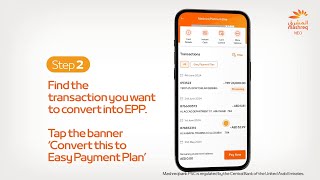 Bank With Ease  How to request an Easy Payment Plan EPP on Credit card Mashreq UAE [upl. by Forkey73]