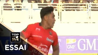 TOP 14  Essai de Malakai FEKITOA RCT  Castres  Toulon  J11  Saison 20172018 [upl. by Adnamas]