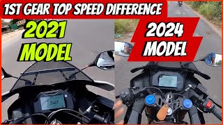 yamaha r15m 2021 top speed vs yamaha r15m 2024 model top speed difference  first gear top speed [upl. by Ger175]