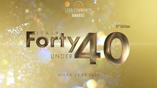 Legalcommunity Forty Under 40 Awards 2024 [upl. by Namreh]