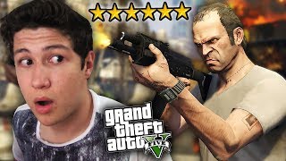 ESTO PASA SI CONSIGUES 6 ESTRELLAS EN GTA V GRAND THEFT AUTO 5 [upl. by Austen]