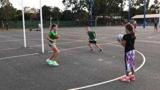 Netball drills young players [upl. by Armalda645]