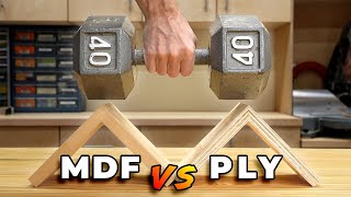 Testing MDF vs Plywood  What to Buy [upl. by Legyn]