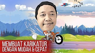 CARA MEMBUAT KARIKATUR DENGAN MUDAH DAN CEPAT [upl. by Jestude]