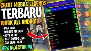 NEW CHEAT APK MOD MENU ML TERBARU 2024 – UNLOCK ALL SKIN AUTO RETRI MAP HACK MOBILE LEGENDS ENJOYERS [upl. by Alamaj]