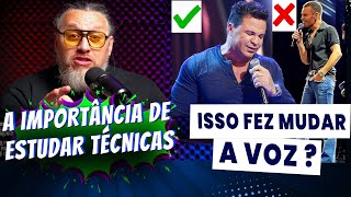 A diferênça da voz de Eduardo Costa e a importância de estudar técnica vocal [upl. by Corvese774]