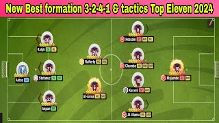 NEW Best formation 3241 and tactics in Top Eleven 2024 [upl. by Anerev293]