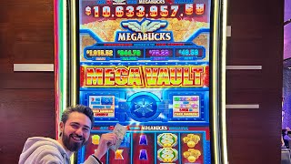 Trying To Win MILLIONS On The MEGABUCKS Slot Machine [upl. by Anderea296]