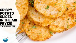 Golden Crispy Potato Slices In The Air Fryer [upl. by Yanal]