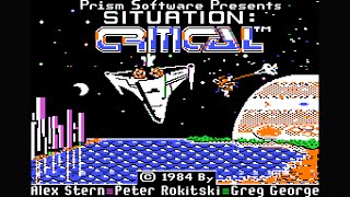 Situation Critical Phase II longplay with cheats Apple II  Prism software [upl. by Thurmann]