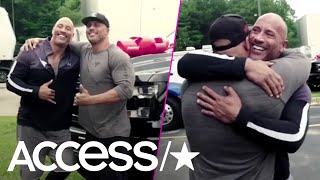 Dwayne Johnson Surprises His Longtime Stunt Double With A BrandNew Truck  Access [upl. by Rissa]