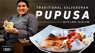 How to Make Traditional Salvadoran Pupusas  Cooking with Audi [upl. by Dillie]