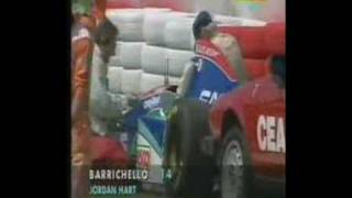 Barrichellos Imola crash in 1994 [upl. by Eekcaj3]