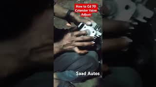 How to Cd 70 Cylender Valve Adjust  shorts bikerepair mechanic [upl. by Alburga]