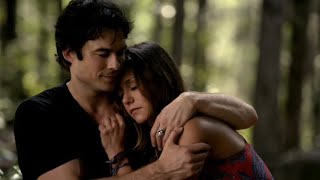 Damon and Elena Logoless Scenes Delena TVD [upl. by Akinwahs]