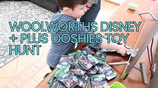 Woolworths Disney  Plus Ooshies toy hunt  blind bags [upl. by Katheryn376]