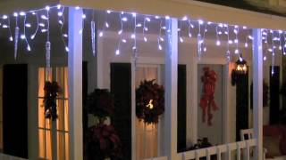 LightShow 87Count LED Shooting Star Icicle Christmas Lights SS80599G [upl. by Ailbert]