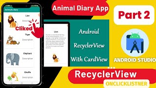 RecyclerView Item Click  Best Practice Way RecyclerView OnClickListener [upl. by Varin597]