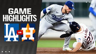 Dodgers vs Astros Game Highlights 72724  MLB Highlights [upl. by Hokanson867]