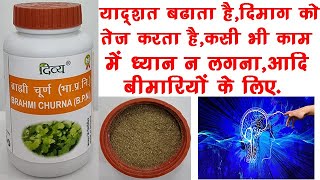 Patanjali Brahmi Churna Powder BenefitsDosageSide Effects  Divya Brahmi Churna 🔥🔥 [upl. by Baggett]