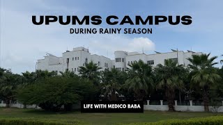 Saifai Medical College Campus Tour during Rain  Hostel view during Rain [upl. by Ynove]