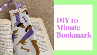 DIY Bookmark  Learn to Sew A Bookmark  Easy 10 Minute Bookmark  Easy Sewing Crafts for Kids [upl. by Palestine389]