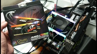 Memórias ddr3 Puskill Veneno RGB funcionando a todo vapor no kit x79 com xeon 2670 v2 [upl. by Aeht]