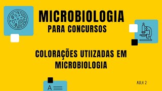 Aula 2  Colorações utilizadas em Microbiologia [upl. by Yelsnya3]