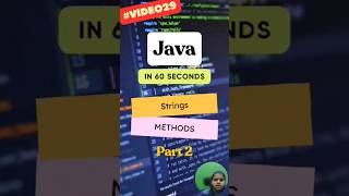 String methods in Javapart 2 [upl. by Tailor]