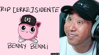 Coreano Loco reacciona a Tiraera a Residente de Benny Benni 😂 [upl. by Atinuhs]