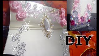 DIY Bling Bling  Luxus Spiegel easy selber machen [upl. by Johansen]