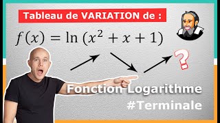 TABLEAU de VARIATION de lnx  Exercice Corrigé  Terminale [upl. by Schwartz]