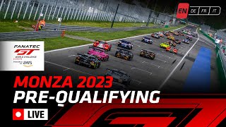 LIVE  PreQualifying  Monza  Fanatec GT World Challenge powered by AWS English [upl. by Nealey]