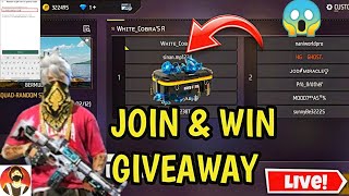 FREE FIRE LIVE CUSTOM ROOM GIVEAWAY  FF LIVE TEAM CODE GIVEAWAY  FF LIVE GIVEAWAY DJ ALOK FF LIVE [upl. by Yedrahs]