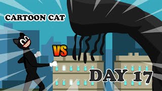 Cartoon Cat vs Day 17  Monster Animation [upl. by Piks]