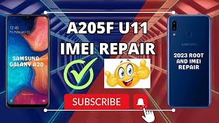 A205F u11 imei repair  A205f U11 Root File  A205fU11IMEIRepair [upl. by Reynard244]