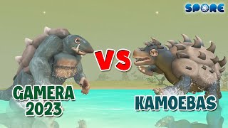 Gamera 2023 vs Kamoebas  Titan Faceoff S4E3  SPORE [upl. by Stroud]