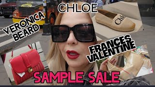 COME SHOPPING WITH ME AT CHLOE GIANVITO ROSSI FRANCES VALENTINE AND VERONICA BEARD SAMPLE SALES [upl. by Dam]