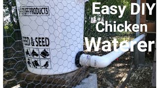 Easy DIY Chicken Watering System with Chicken Nipples [upl. by Akemeuwkuhc293]