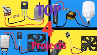 TOP 4 Electronic Projects With BD 140 Transistor [upl. by Sedda]