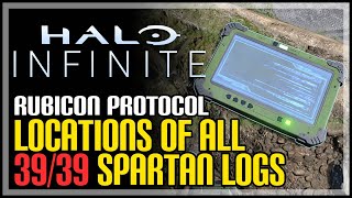 All Spartan Audio Logs Halo Infinite Rubicon Protocol Achievement [upl. by Dupin]