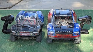 ARRMA Mojave 4S vs ARRMA Senton 3S SPEED COMPARISON bone stock [upl. by Altis]