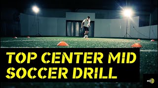 Soccer Drill Change of direction drill  Soccer Midfielders [upl. by Aretahs784]