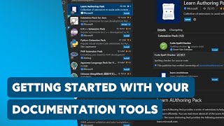 Getting started with your Documentation Tools [upl. by Erot]