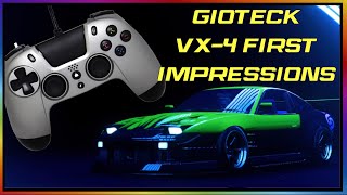 Gioteck VX4 Wired PS4 Controller Unboxing and First Impressions [upl. by Helbonnah]