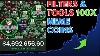 Filters amp Tools to Find 100x Meme Coins RIGHT NOW [upl. by Pucida442]