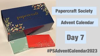 Papercraft Society Advent CalendarDay SEVEN ➡️ 5x7 Christmas Card ⬅️ psadventcalendar2023 [upl. by Bouchier96]