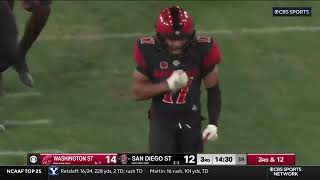 SPORTS SDSU FOOTBALL HIGHLIGHTS AZTECS vs WASHINGTON STATE fyp collegefootball daygoworld🌍 [upl. by Huggins505]